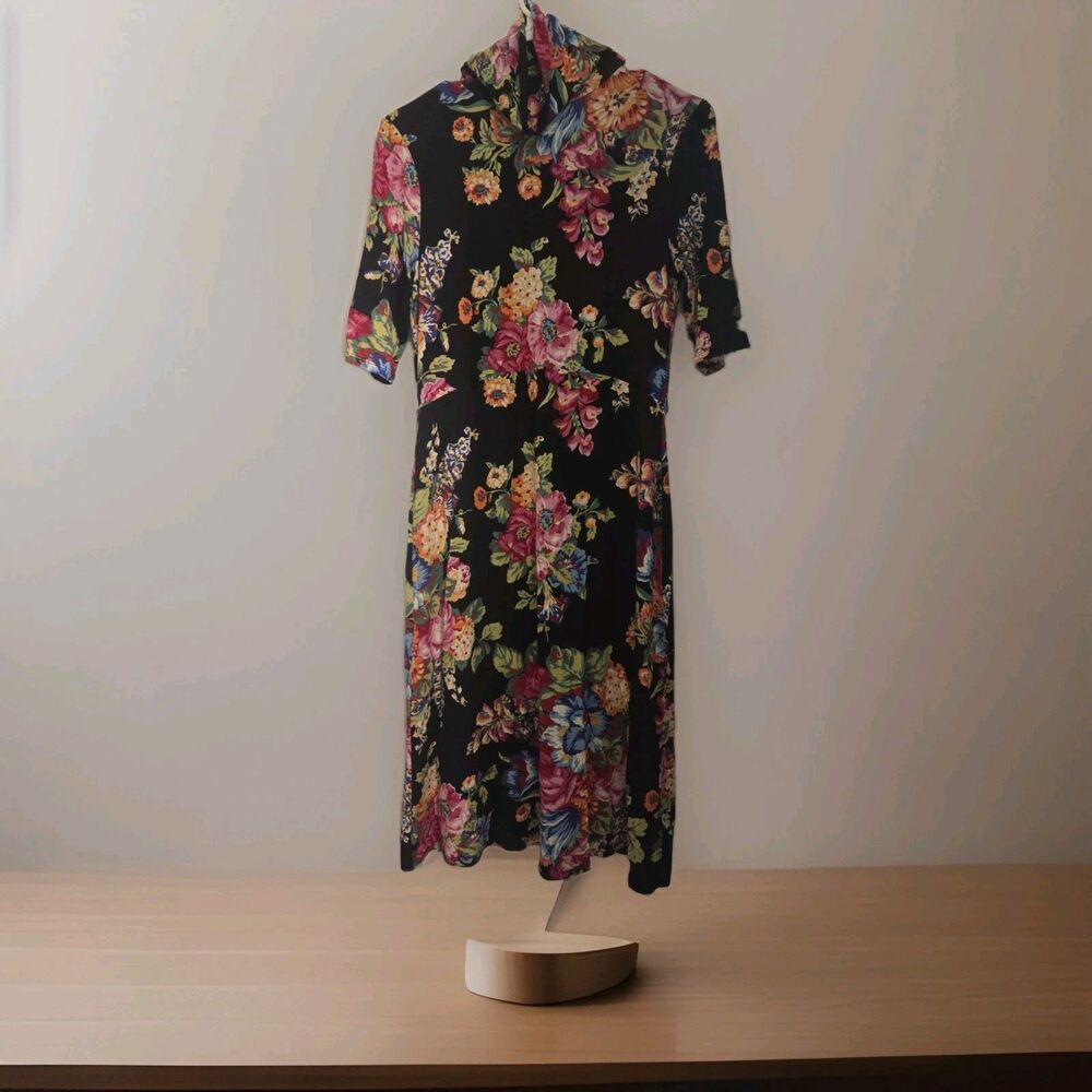 Anthropologie Coreyell Turtleneck Dress by ett:twa  Floral XS Boho Cottage
